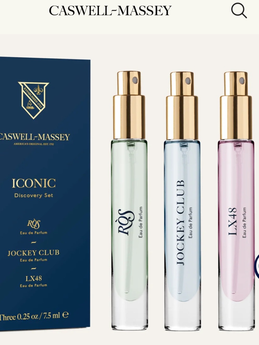 🆕 Caswell-Massey ICONIC DISCOVERY SET